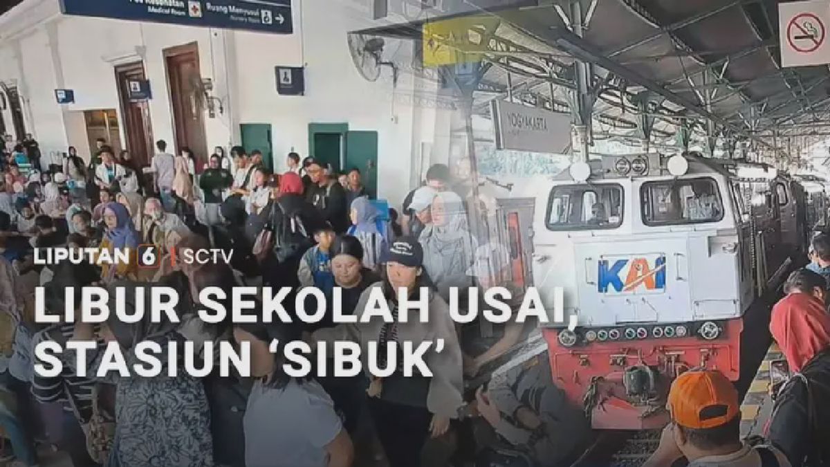 Arus Balik Libur Sekolah Padati Sejumlah Stasiun Kereta