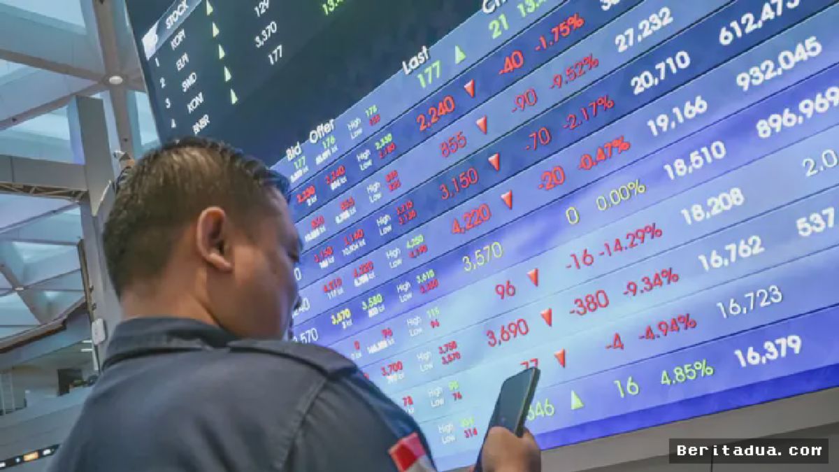 IHSG Ditutup Melemah ke 6.734 di Sesi Pertama Perdagangan