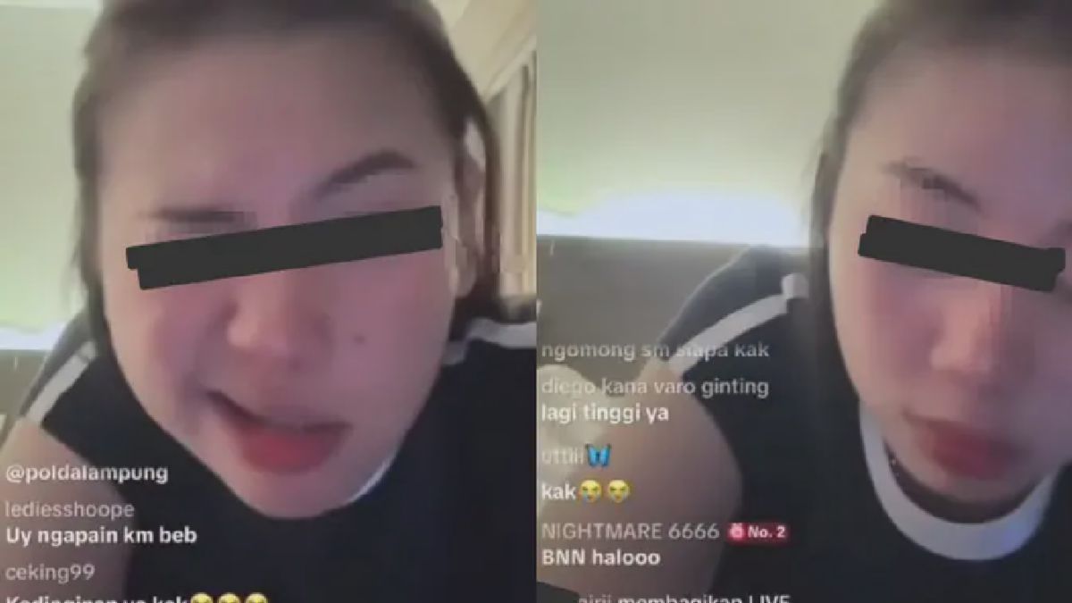 Wanita di Lampung Diduga Teler Narkoba Saat Live TikTok