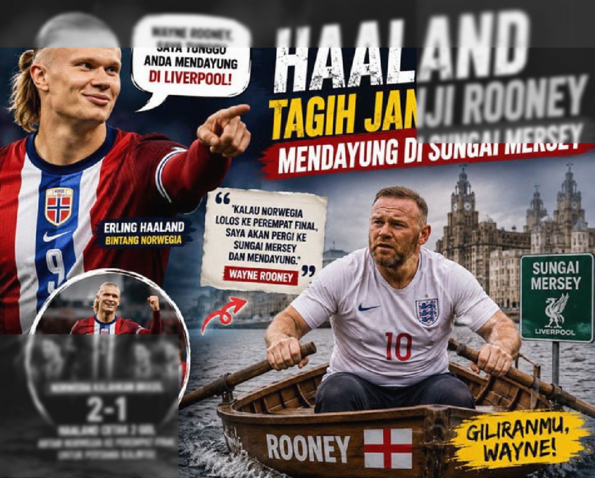Haaland Tantang Rooney di Mersey, Ronaldo Incar Piala Dunia 2030