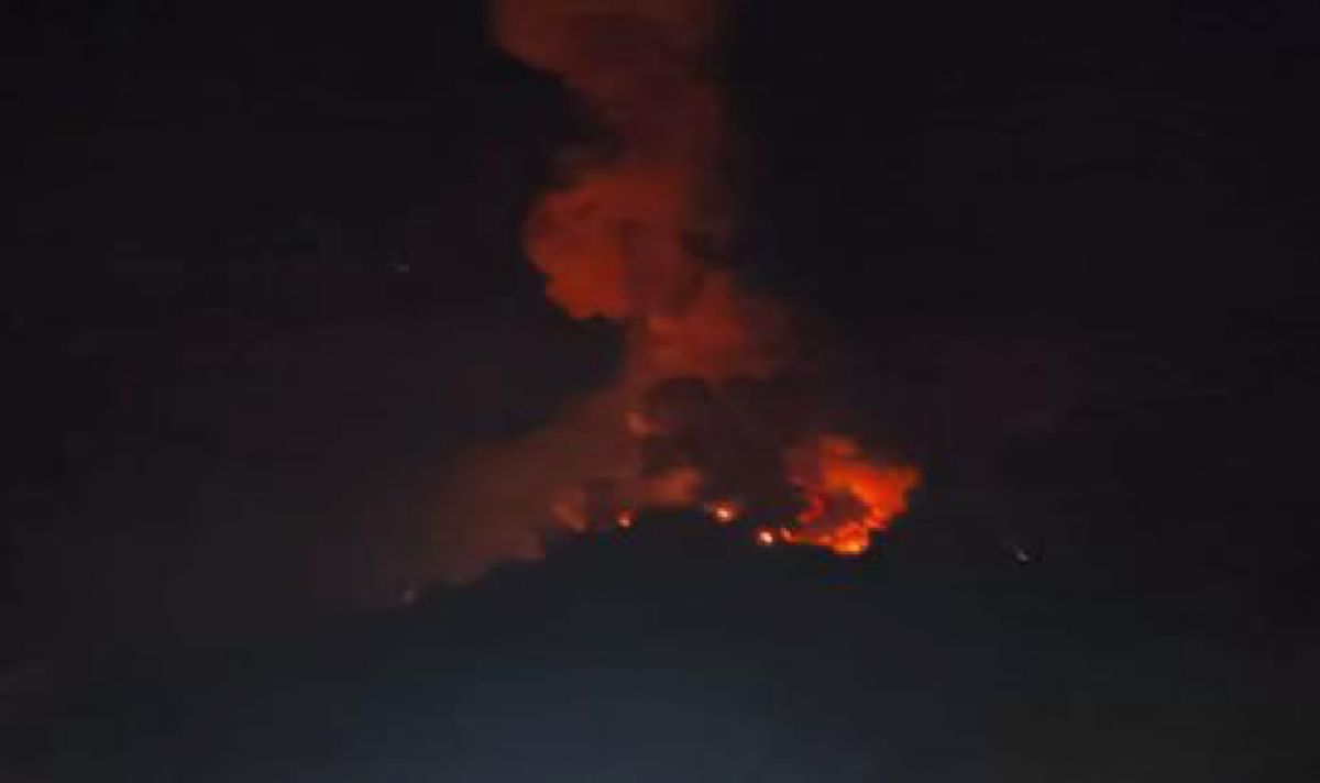 BPBD Sitaro Imbau Warga Waspada Bahaya Lahar Pascaerupsi Gunung Karangetang