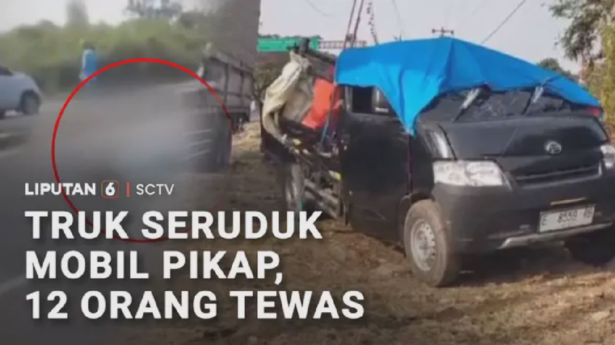 Truk Tabrak Pikap Rombongan Pengantin di Indramayu, 12 Orang Tewas