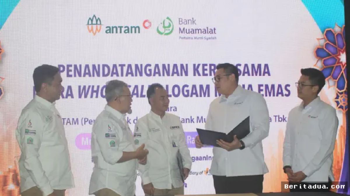 Jakarta, Beritadua — Bank Muamalat dan PT Aneka Tambang Tbk (ANTAM) resmi