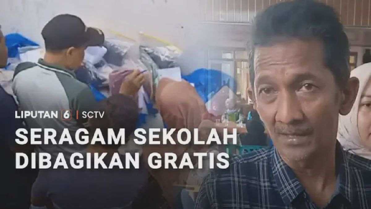 Orang Tua Terbantu, Seragam Sekolah Gratis Dibagikan Jelang Masuk Sekolah