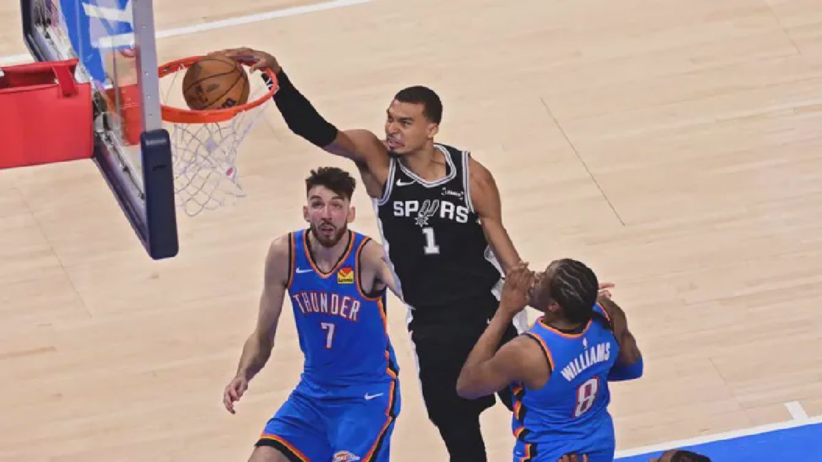 Wembanyama Cetak Dunk Krusial, Spurs Kalahkan Thunder di Final Wilayah Barat