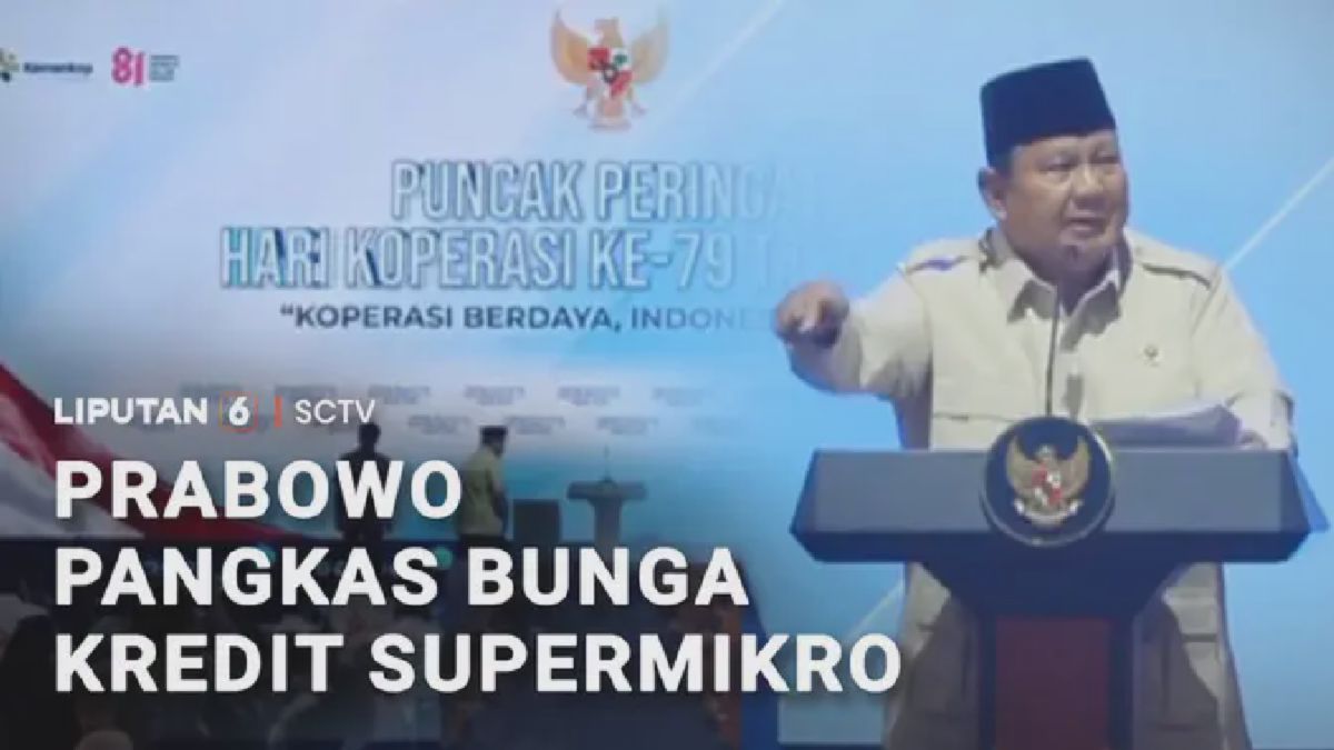 Prabowo Pangkas Bunga Kredit Supermikro Jadi 8 Persen