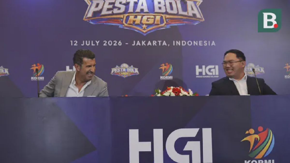 Luis Figo Hadiri Konferensi Pers Pesta Bola HGI 2026 di Jakarta