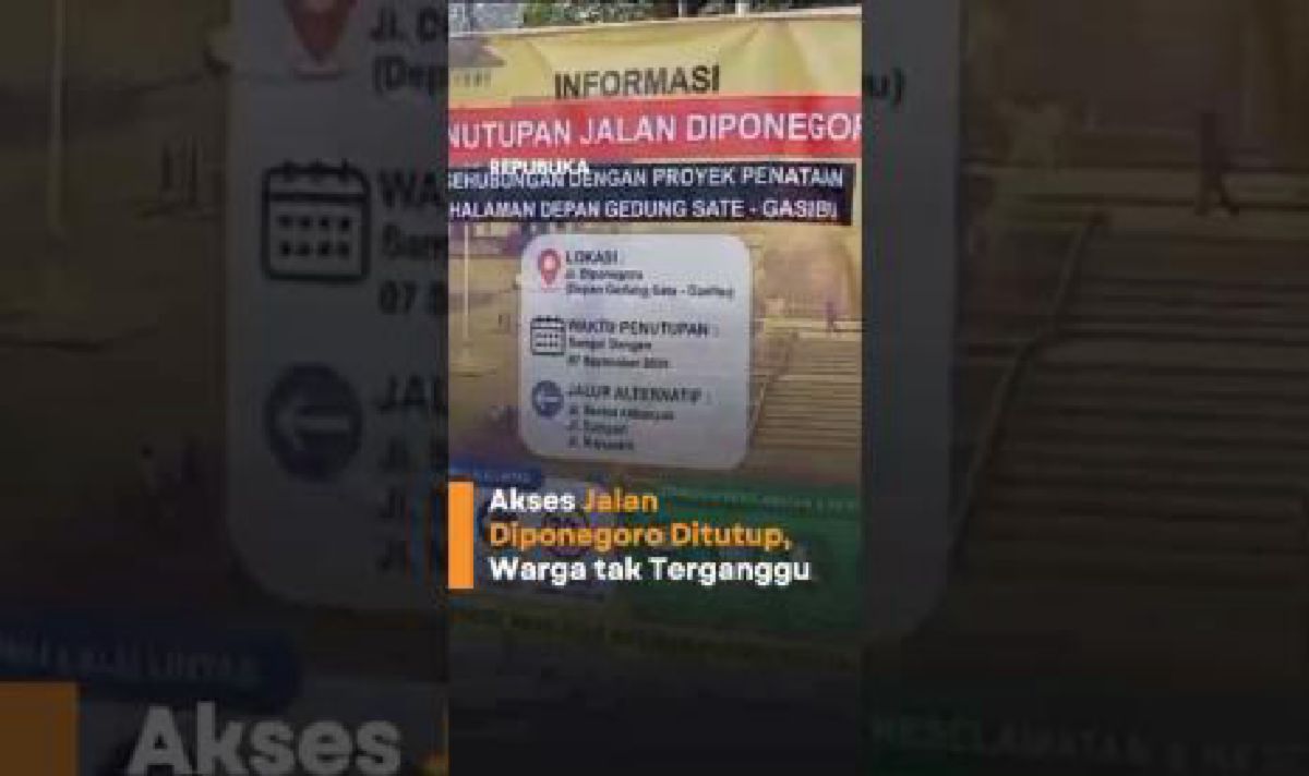 Jalan Diponegoro Bandung Ditutup hingga September, Ini Rekayasa Lalu Lintasnya