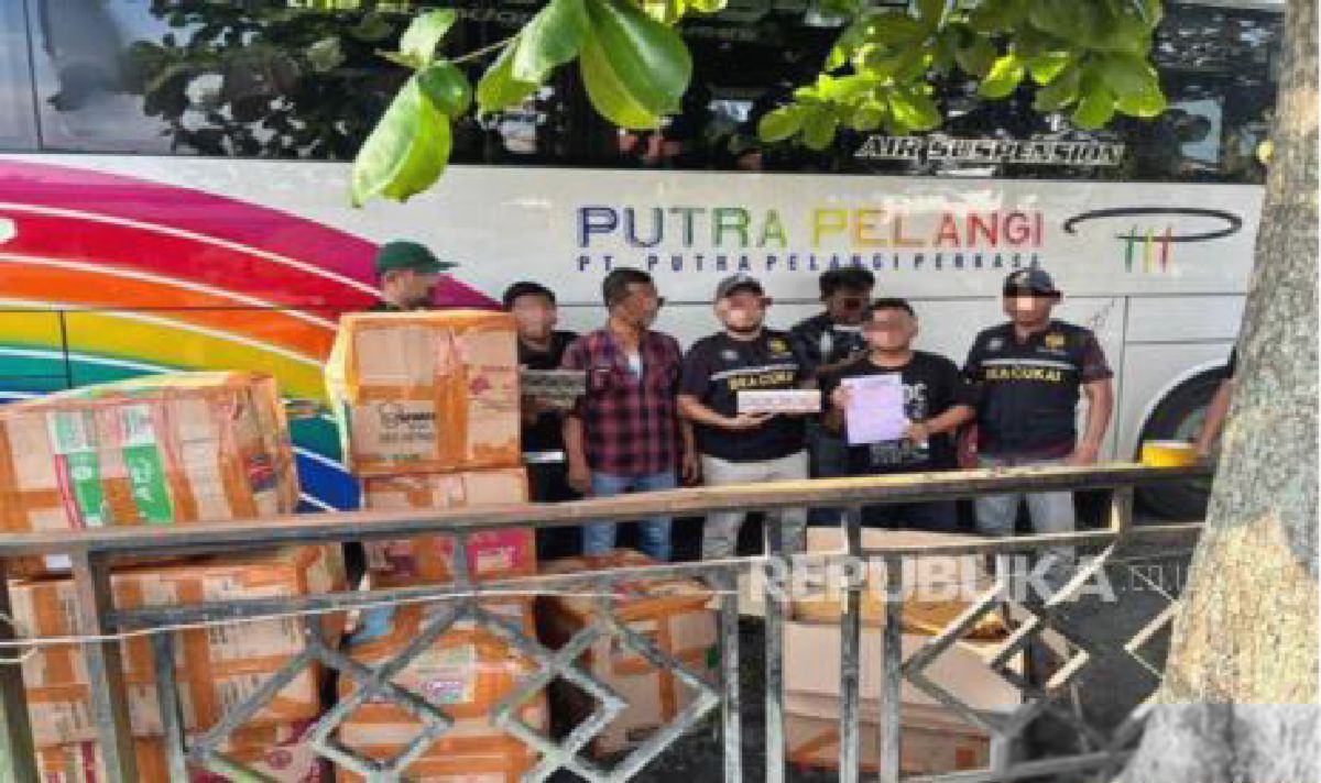 Bea Cukai Teluk Nibung Sita 144 Ribu Batang Rokok Ilegal di Bus Lintas Sumatra