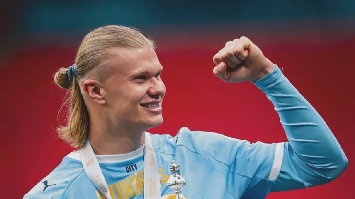 Erling Haaland — Ikat Rambut Seharga Rp80 Ribuan Jadi Buruan Fans